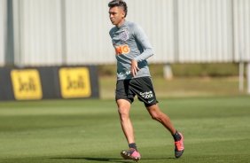Victor Cantillo no ltimo treino antes da final contra o Palmeiras, pelo Paulisto 2020