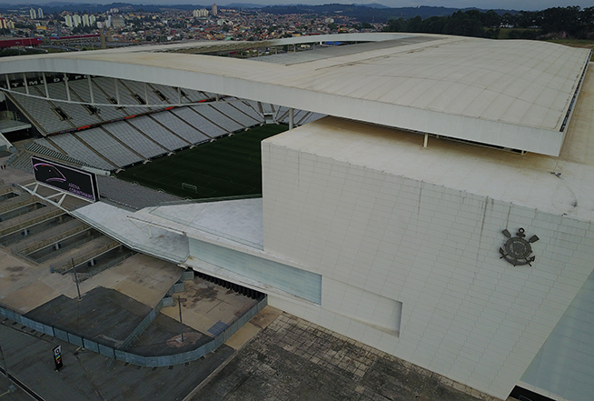 Neo Qumica Arena vista por drone
