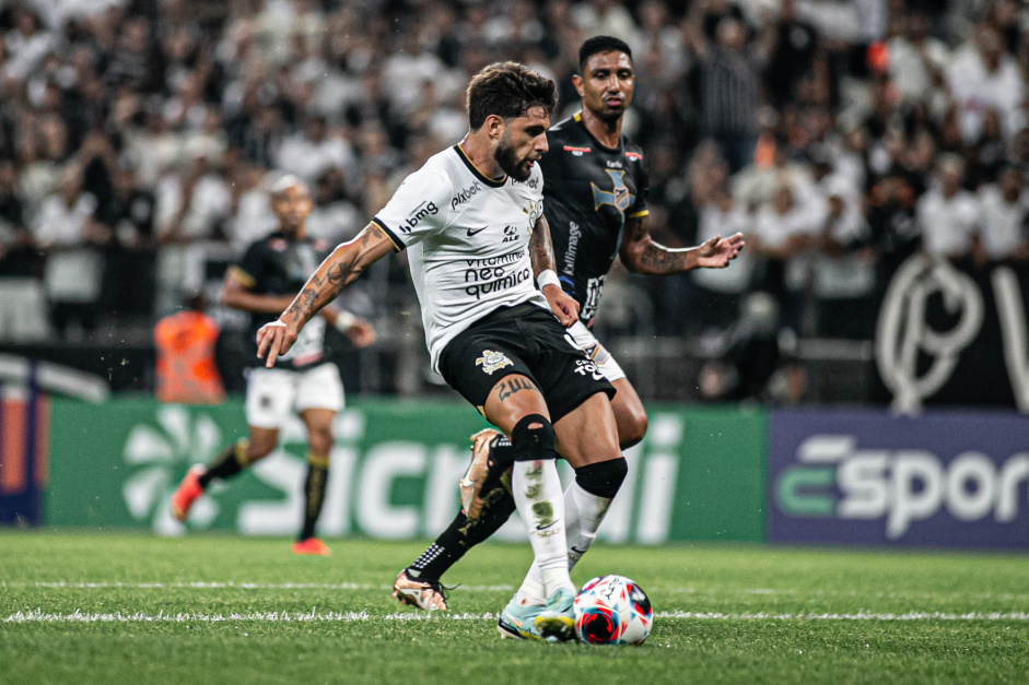 Yuri Alberto marcou uma vez e deu duas assistncias em duelo contra o gua Santa pelo Campeonato Paulista